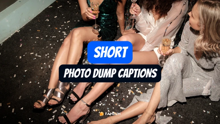 Short Photo Dump Captions